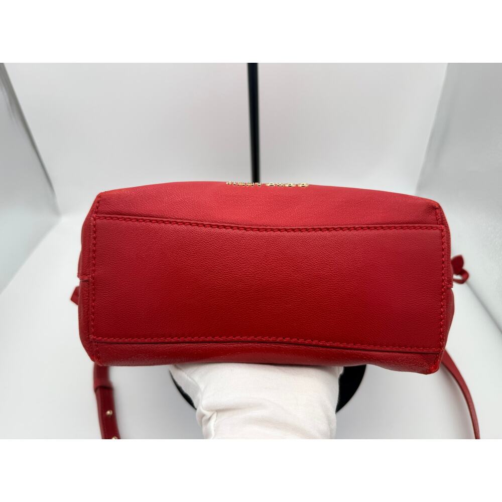 Authentic Jimmy Choo Barra Bucket/Tote | Red Nappa Leather - Picture 9 of 16